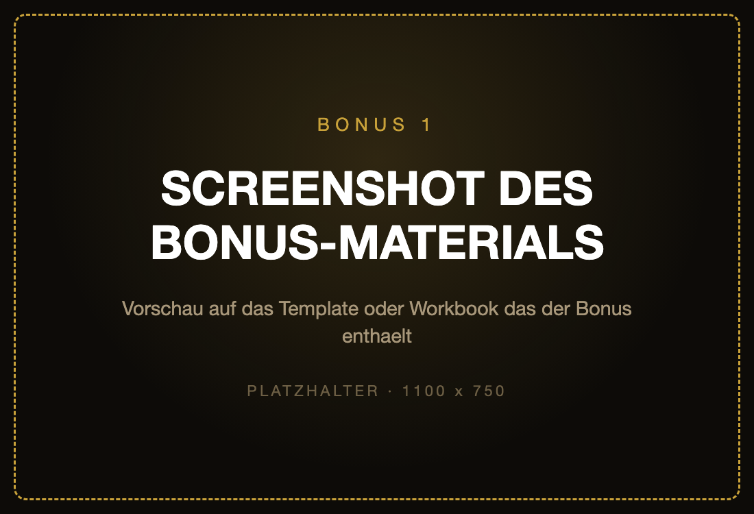 Hier steht der Titel von Bonus 1